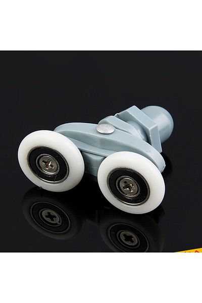 OEM Double roller for shower door, ABS/Aluminum, 25 mm, Grey/White