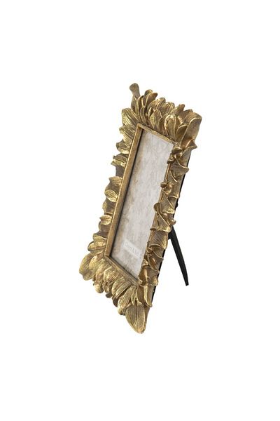 Clayre & Eef Golden Polyrasin Table Photo Frame 18x1x22 cm