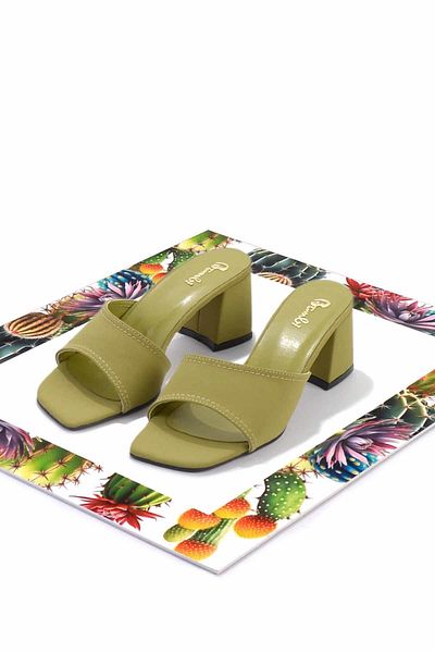 Bambi Women's Green Slippers K 04233008004