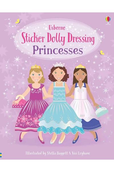 Usborne Children's book - Sticker Dolly Dressing Princesses
