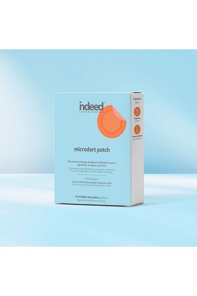 Indeed Labs Invisible anti-acne patches with succinic acid, niacinamide, hyaluronic acid, Indeed Labs, 9 pieces