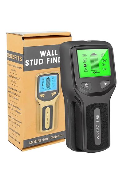 Teno Teno® 5-in-1 Digital Cable Detector, 5 scan modes, digital display, portable, black