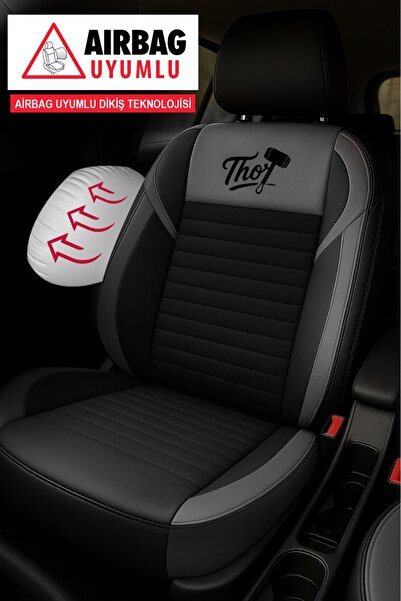 GM-DESIGN Thor Arm Feather Auto Seat Cover (Citroen-C3-C4 2005-2011 Compatible)
