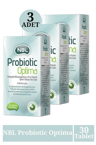 NBL Probiotic Optima 30 Chewable Tablets 3 Pieces