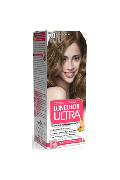 Loncolor Vopsea de par permanenta Loncolor Ultra 7.0 Castaniu Deschis, 100 ml
