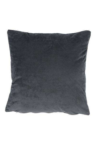 Decorer Decorative Velvet Pillow Grey Alita 45x45 cm