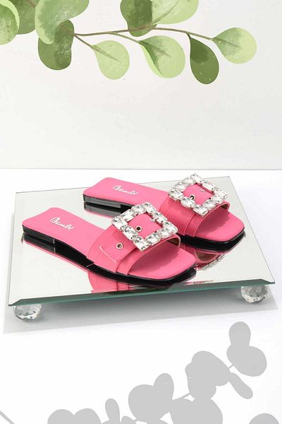 Bambi Matte Fuchsia Women's Slippers K04140016038