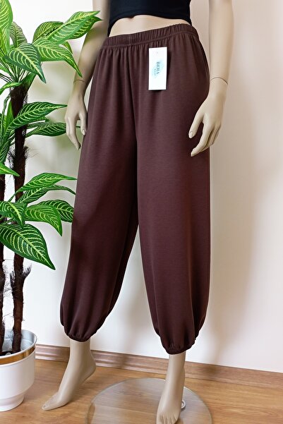 VİP BERA TEKSTİL Kadın Soft Kumaş Şalvar Model Balon Pantolon