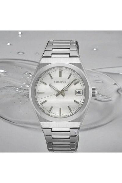 Seiko SUR573P1 Women's Analogue Quartz Watch with Stainless Steel Strap