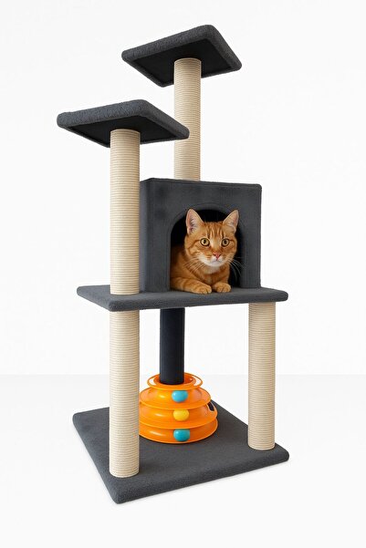 ATA PET Luxury Cat House with Toys