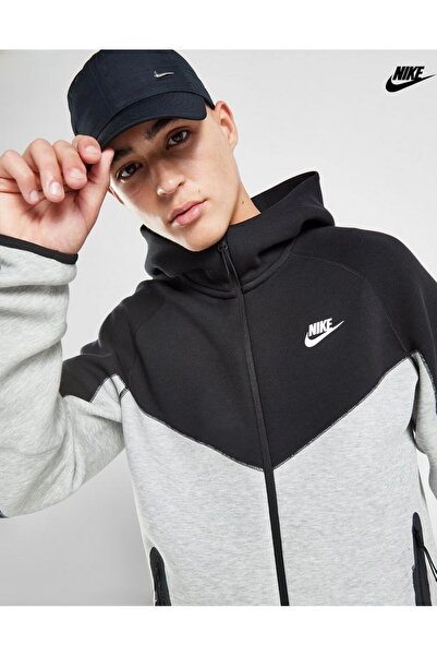 Nike Sportswear Tech Fleece Windrunner Full-Zip Hoodie Siyah Erkek Sweatshirt
