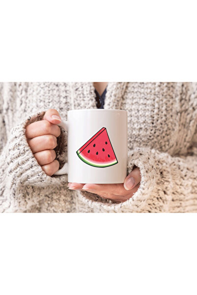 MODA كوب بورسلين هدية بطبعة البطيخ