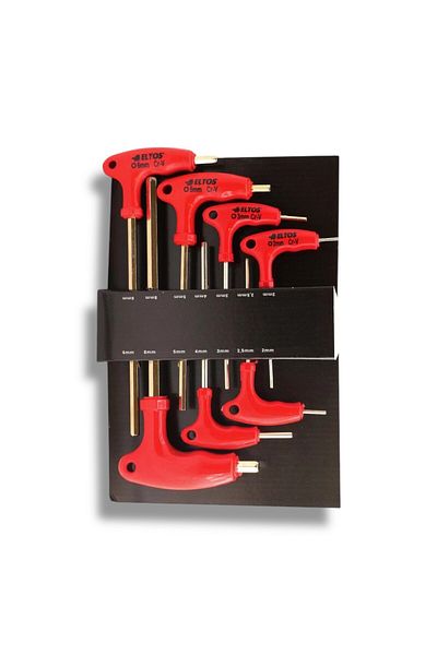 Eltos T Type Flat Allen Key Set 7 Pieces Allen Set