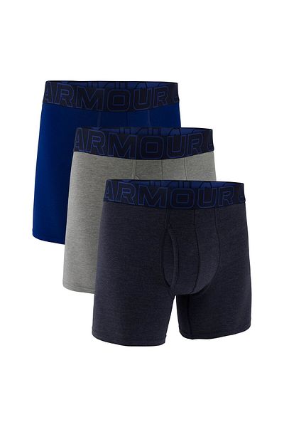 Under Armour UNDER ARMOUR Herren Boxershorts, 3er Pack - Performance Cotton Boxer Briefs - Solid 6", Stretch, Bau