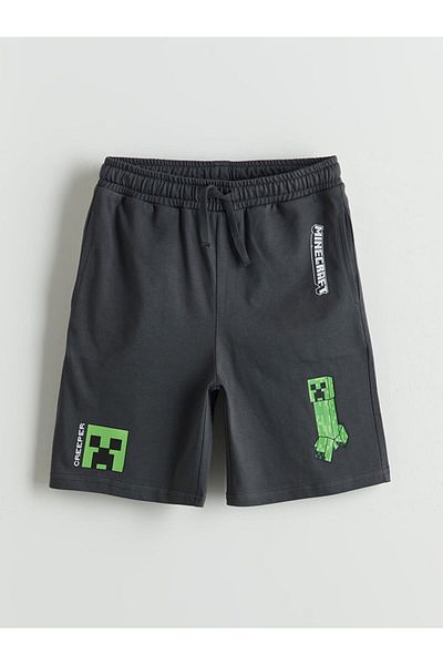 LC Waikiki Printed Boys' Shorts with Elastic Waist
