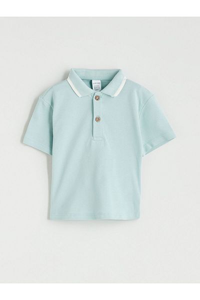 LC Waikiki Polo Neck Baby Boy T-Shirt and Shorts 2-Piece