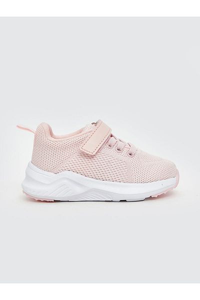 LC Waikiki Pink Lace and Velcro Baby Girl Sports Shoes
