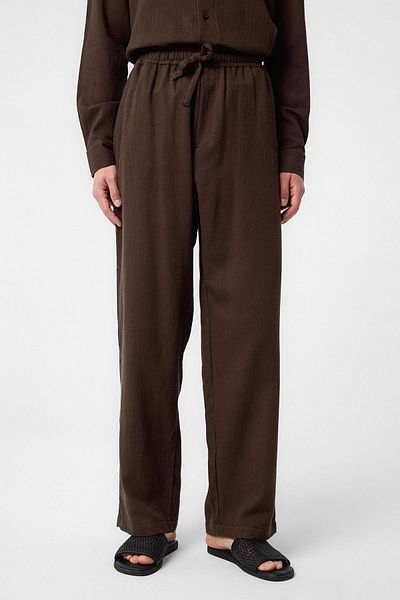 Antioch Brown Textured Men's Trousers