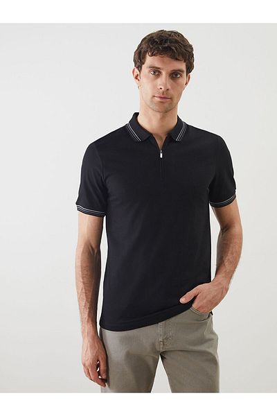 LC Waikiki Νέα σεζόν Polo Collar Short Sleeve Pique Ανδρικό Tisort - S5HM05Z8