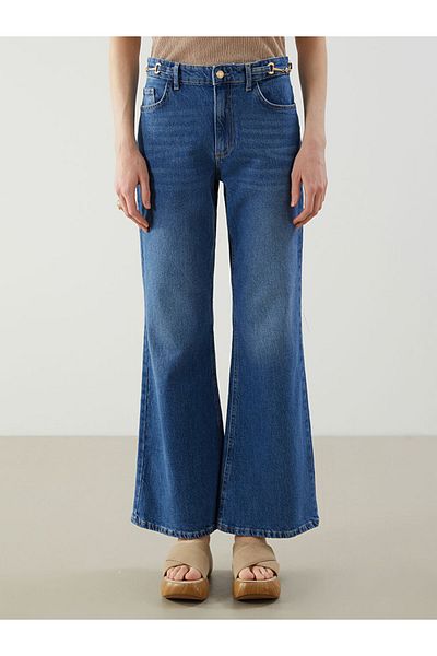 LC Waikiki New Season Flare Women's Jean Trousers - S5Nc32Z8