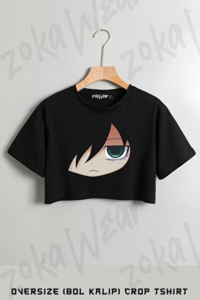 ZOKAWEAR تي شيرت كوروكي توموكو مطبوع كبير الحجم