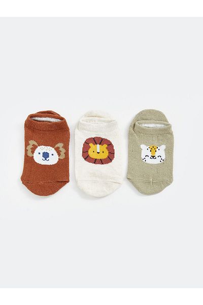 LC Waikiki New Season Printed Baby Boy Booties Socks 5-Piece - S5Bp46Z1