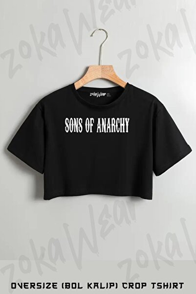 ZOKAWEAR Sons Of Anarchy5 Τυπωμένο μπλουζάκι Oversize Crop