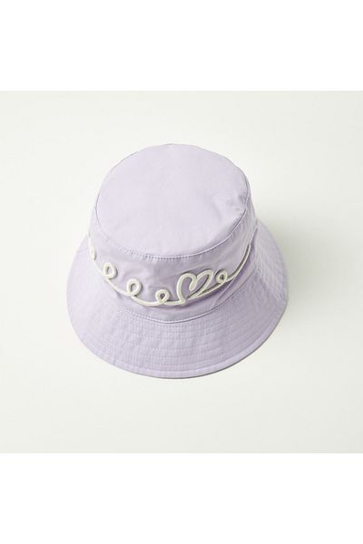 Juniors Embroidered Bucket Hat