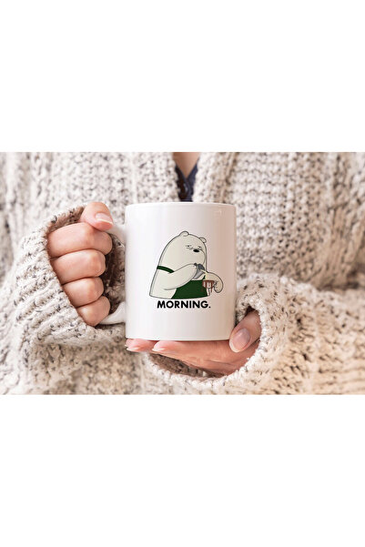 MODA كوب بورسلين هدية مطبوع عليه صباح الخير صباح الخير