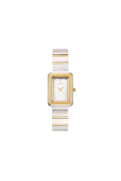 Louis Nice Women's Rectangular Watch in Silver and Gold