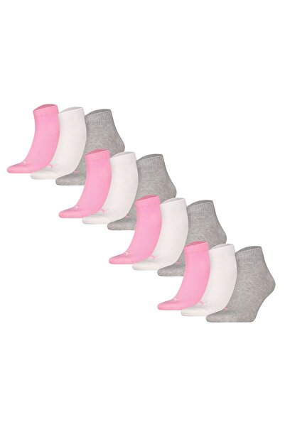Puma Unisex Quartersocken, 12er Pack - Quarter Plain 12P, Logo, einfarbig