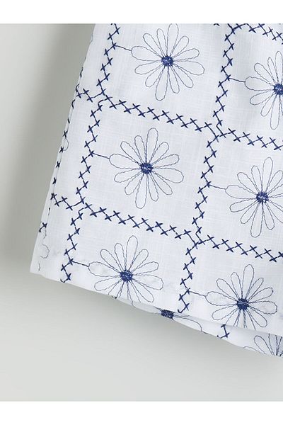 LC Waikiki Sort pentru fete cu talie elastică cu flori de sezon nou - S5IQ97Z4