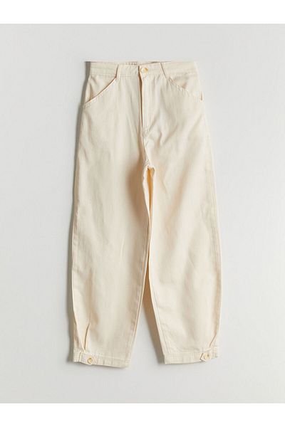 LC Waikiki New Season Adjustable Elastic Waist Girls' Trousers
