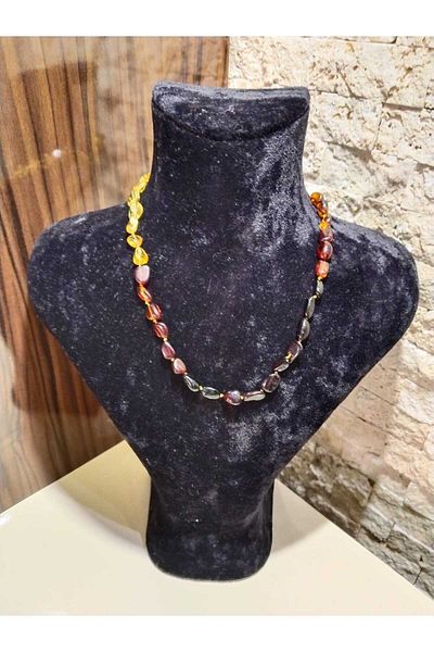 Store 3 Baby Amber Necklace 100% Certified Baby Teeth Necklace, Gift Necklace for Babies