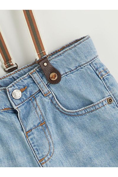 LC Waikiki Sort de blugi pentru băiat cu bretele sezon nou - S5I043Z1