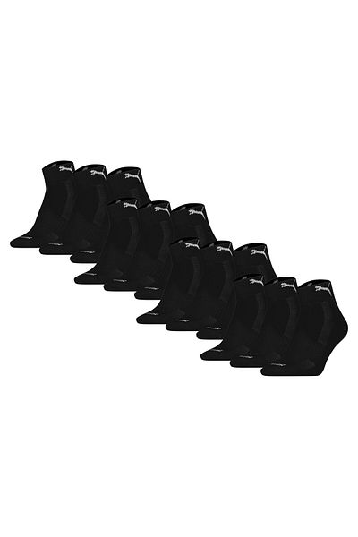 Puma Unisex Quartersocken, 12er Pack - Cushioned Quarter 12P, Logo, einfarbig