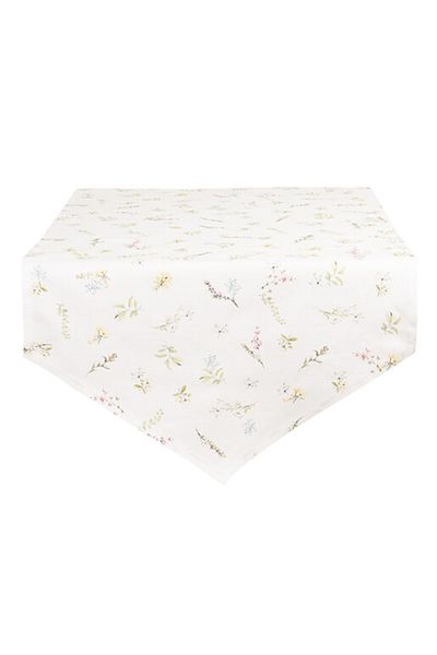 Clayre & Eef Table Runner Cotton Spring 50x160 cm