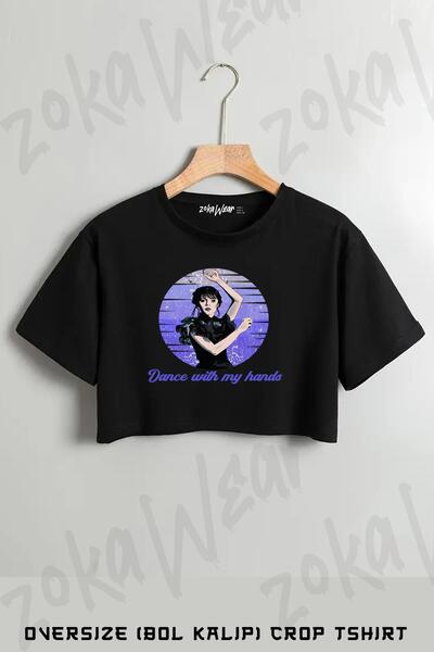 ZOKAWEAR Tricou oversize cu imprimeu Wednesday Addams Dance