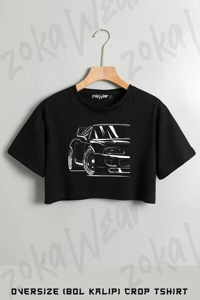 ZOKAWEAR Το καλύτερο μπλουζάκι Toyota Supra με στάμπα Oversize Crop