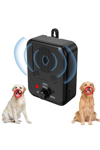 OEM Dispozitiv ultrasonic anti-lățară pentru câini, încărcare USB, negru