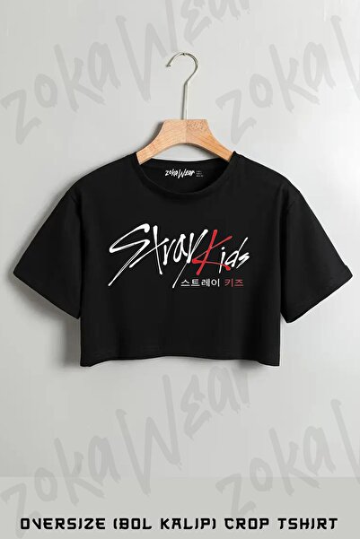 ZOKAWEAR Tricou oversize cu imprimeu K pop Stray Kids
