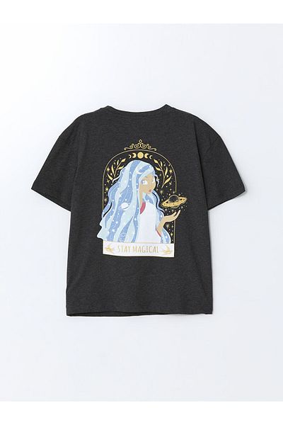 LC Waikiki New Season Crew Neck Girls' T-Shirt - S5Fb07Z4