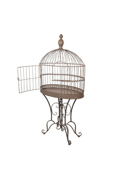 Clayre & Eef Cușcă din fier maro 70x43x142 cm