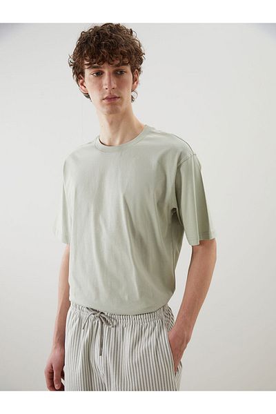 LC Waikiki Νέα σεζόν Crew Neck Duz Ανδρικό Tisort - S5FF13Z8