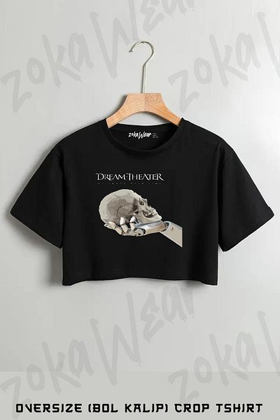 ZOKAWEAR تي شيرت مطبوع عليه Time Dream Theater مقاس كبير