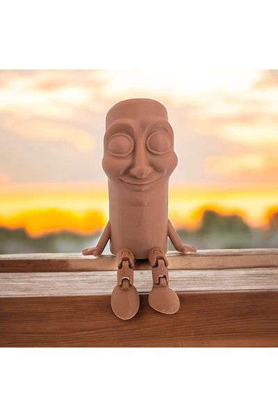 Melodyone Title: Tungtung Sahur – Funny Face Figure Toy Figurine with Feet Swinging