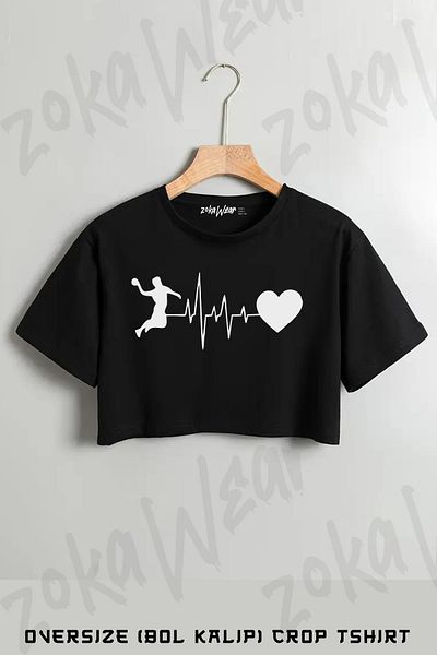 ZOKAWEAR Tricou oversize cu imprimeu handbal