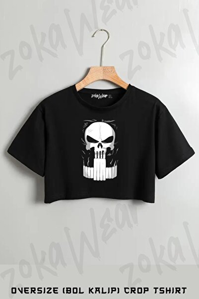 ZOKAWEAR Tricou oversize cu imprimeu Punisher Suit