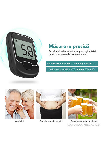ZEQAS Portable LCD Glucometer Fast & Accurate Results, 50 Strips, 50 Needles, Bag, Black