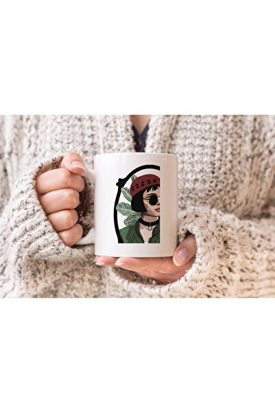 MODA ليون: كوب بورسلين هدية مطبوع عليه ماتيلدا الاحترافية